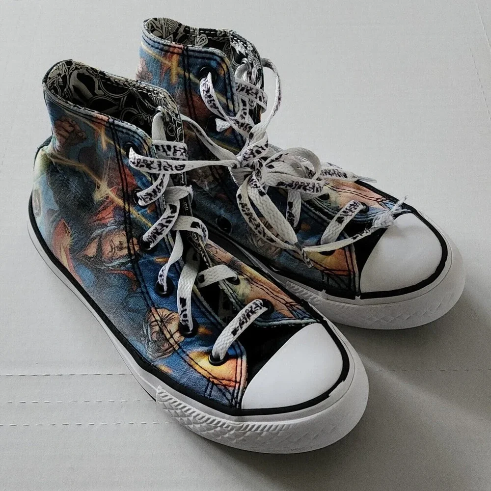 Converse Justice League Superman Batman Chuck Taylor All-Star High Youth Size 1